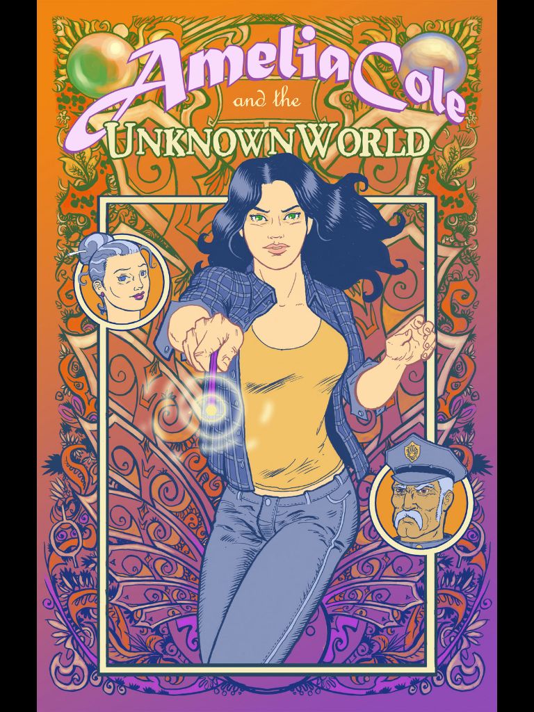 Amelia Cole and the Unknown World #1 cover. Art by Nick Brokenshire.
