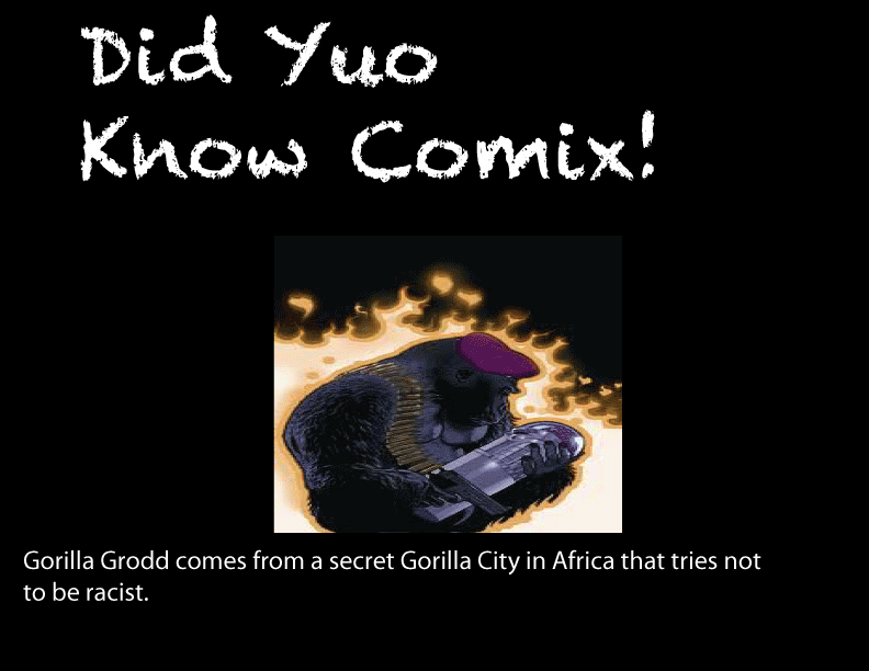 Did Yuo Know Comix Grodd